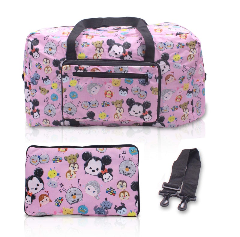 Finex Mickey Minnie Foldable Easy-to-carry Travel Bag for Plane Flight Ride Airplanes with adjustable strap - Random Color - Image 1